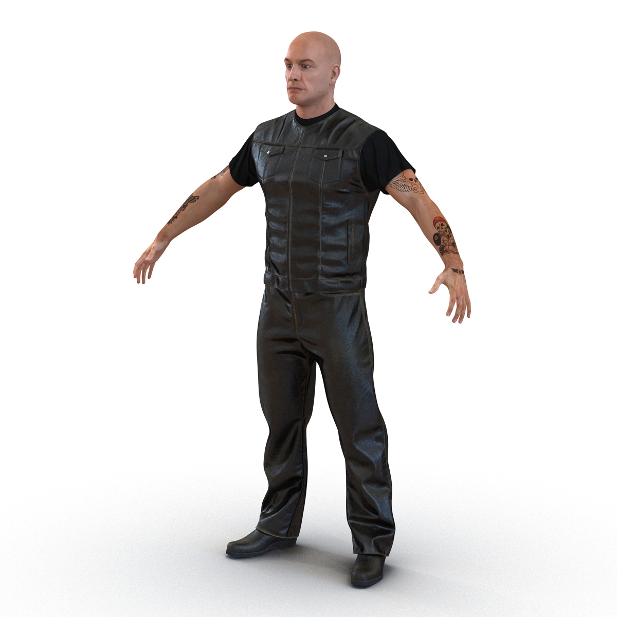 Biker Man Generic 3D