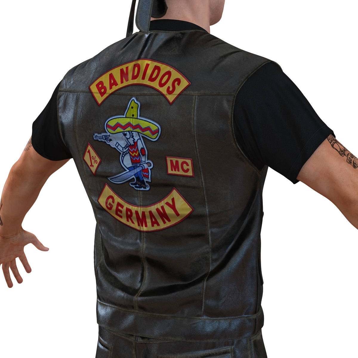 Biker Man 3D model