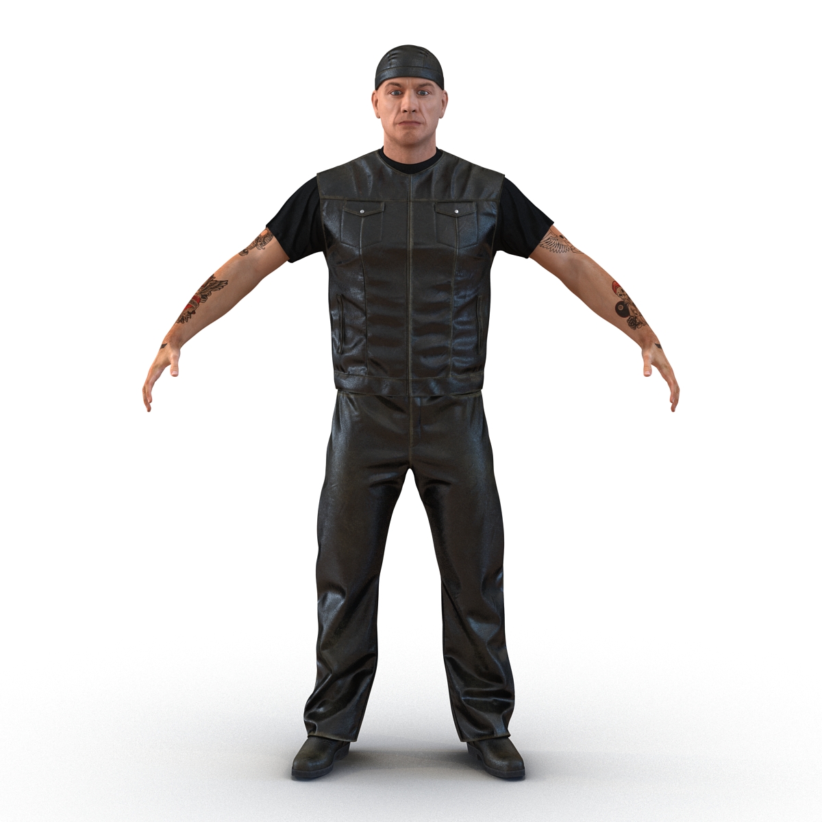 Biker Man Generic 3D