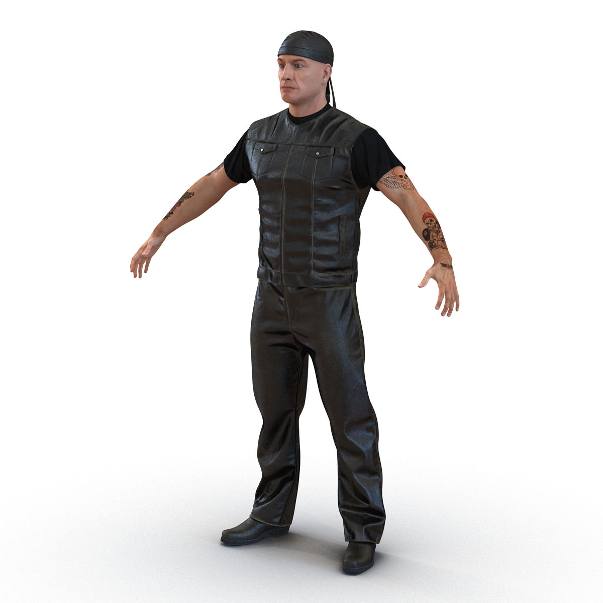 Biker Man Generic 3D