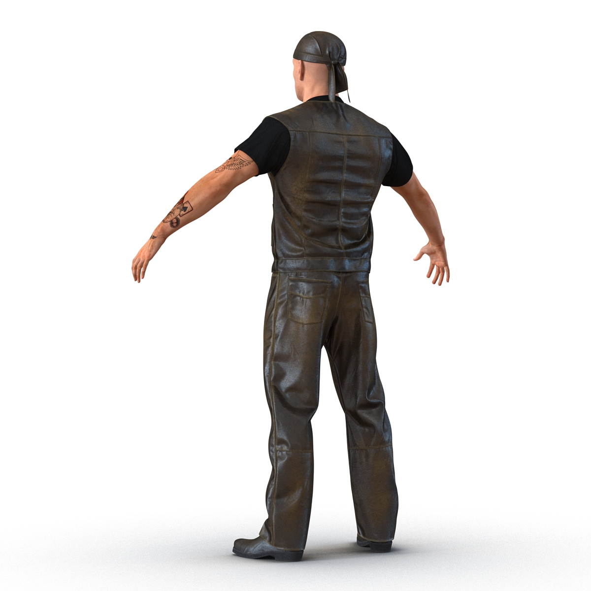 Biker Man Generic 2 3D model