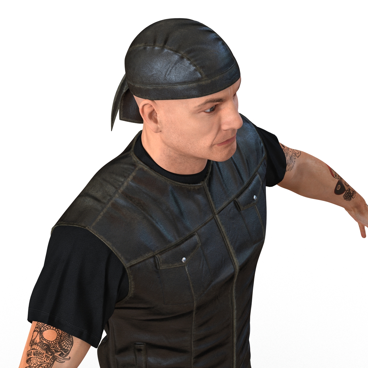 Biker Man Generic 3D