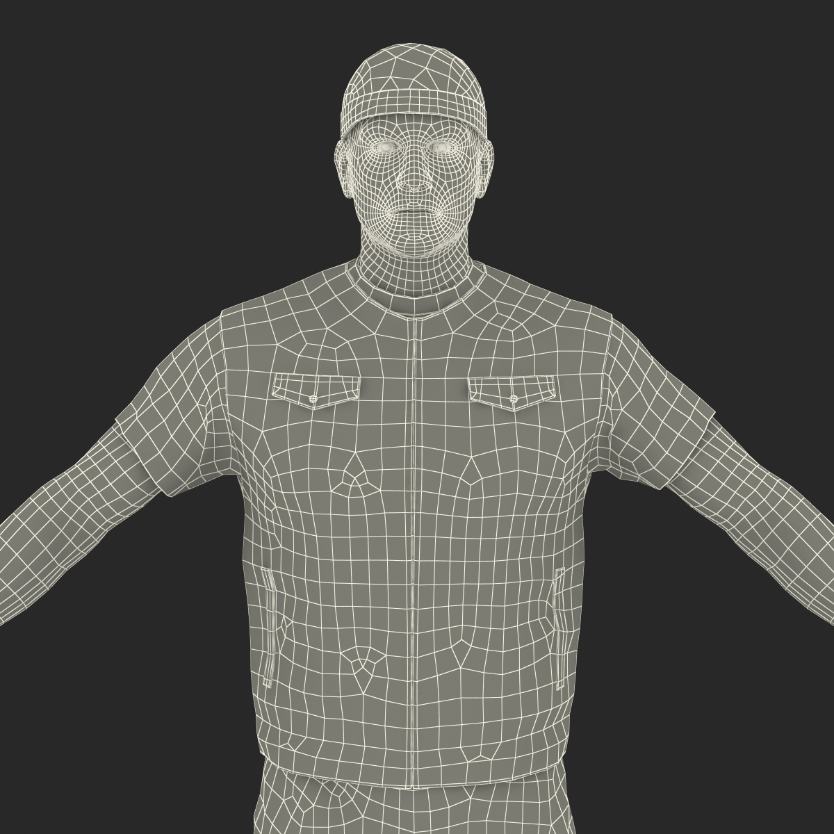 Biker Man Generic 3D