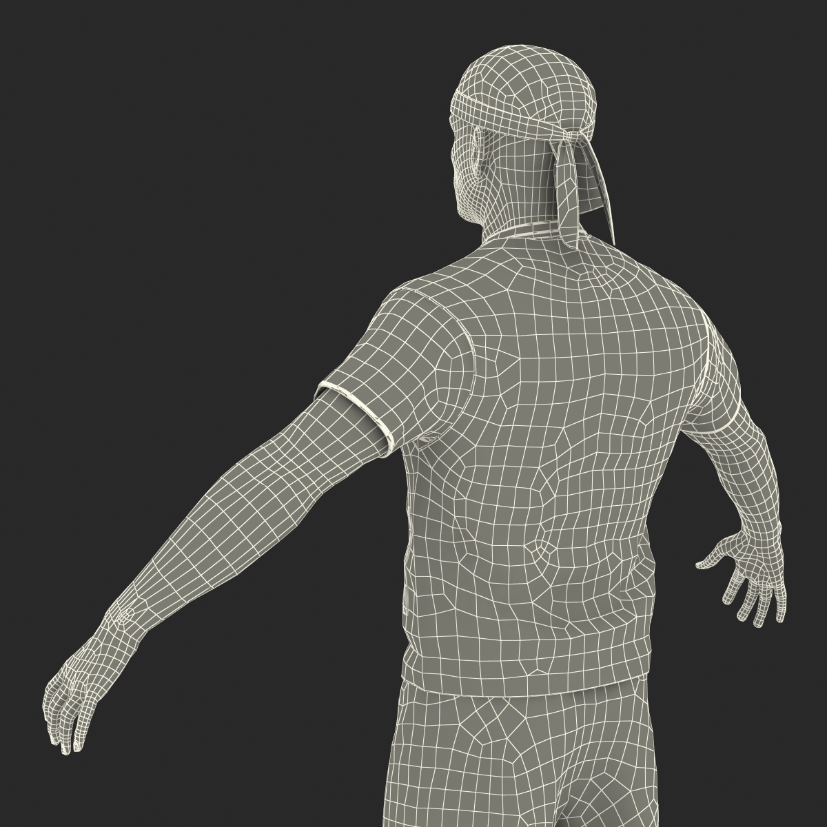 3D Biker Man Rigged 2 model