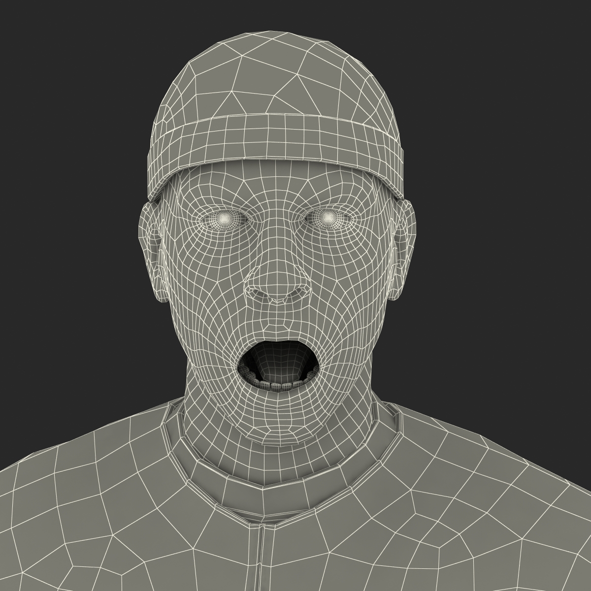 3D Biker Man Rigged 2 model