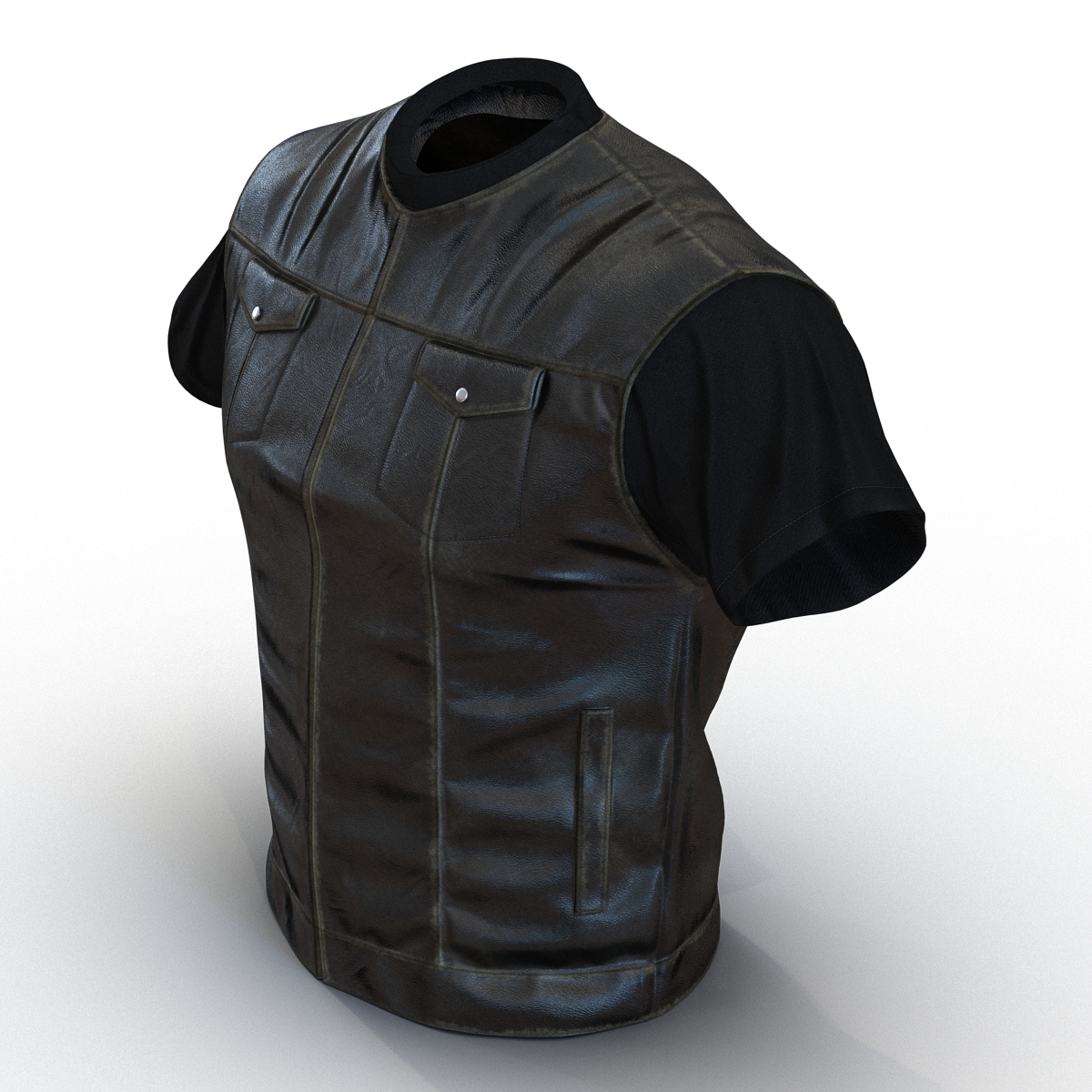 3D Biker Vest Generic model