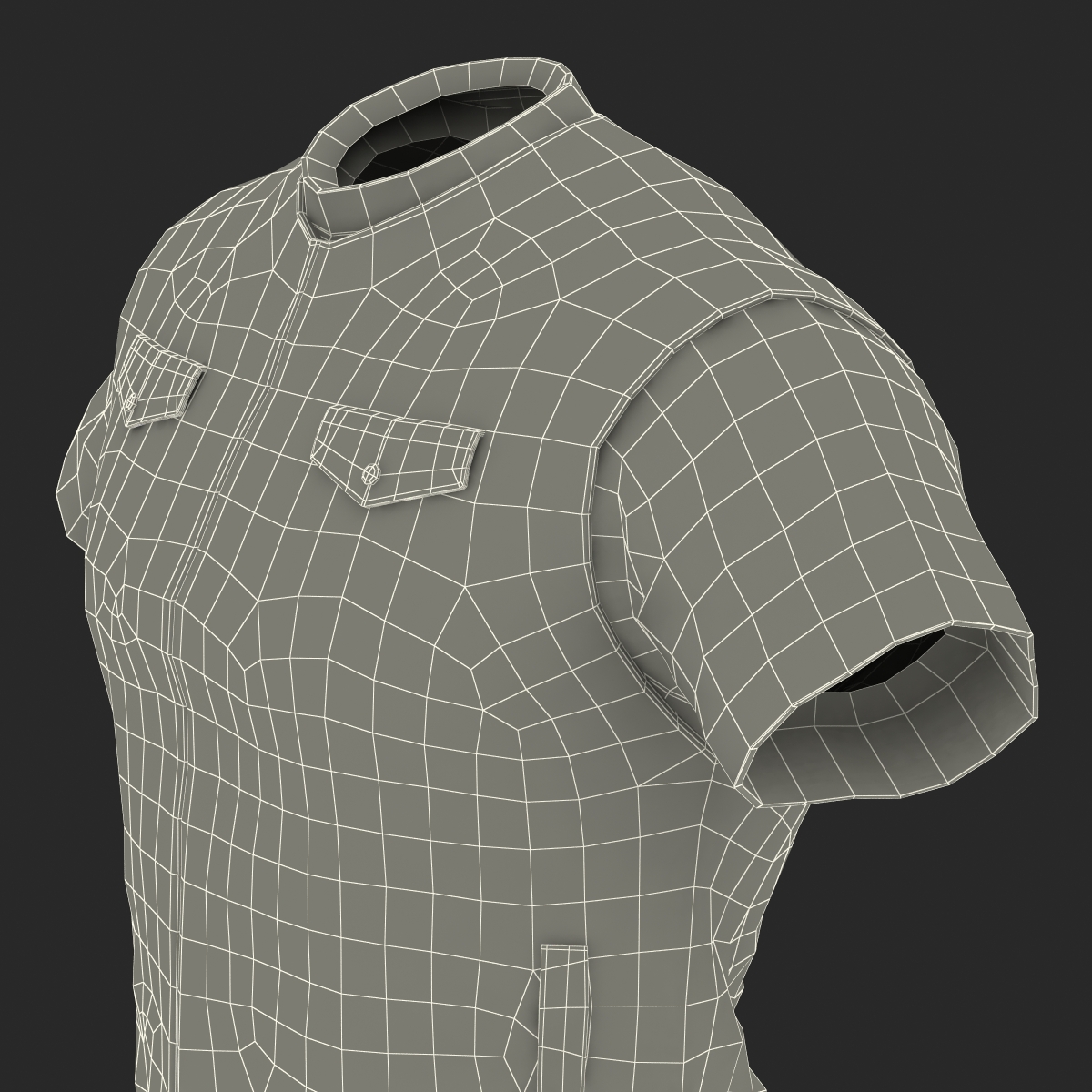 3D Biker Vest Generic model