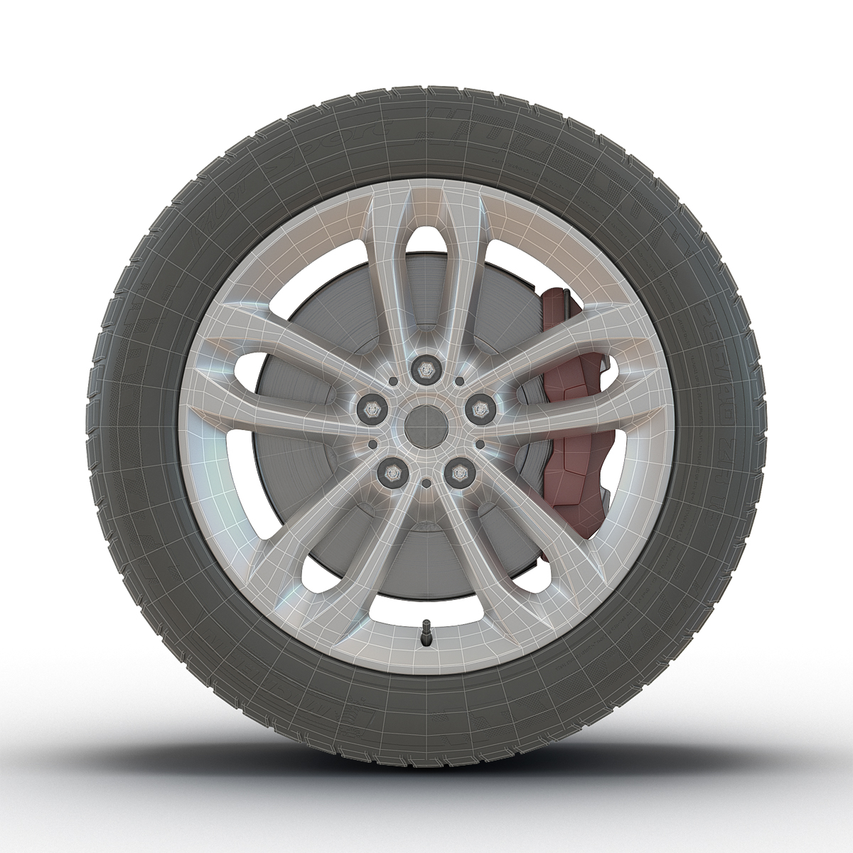 SUV Wheel 3D model