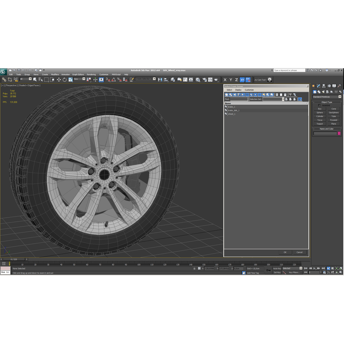 SUV Wheel 3D model