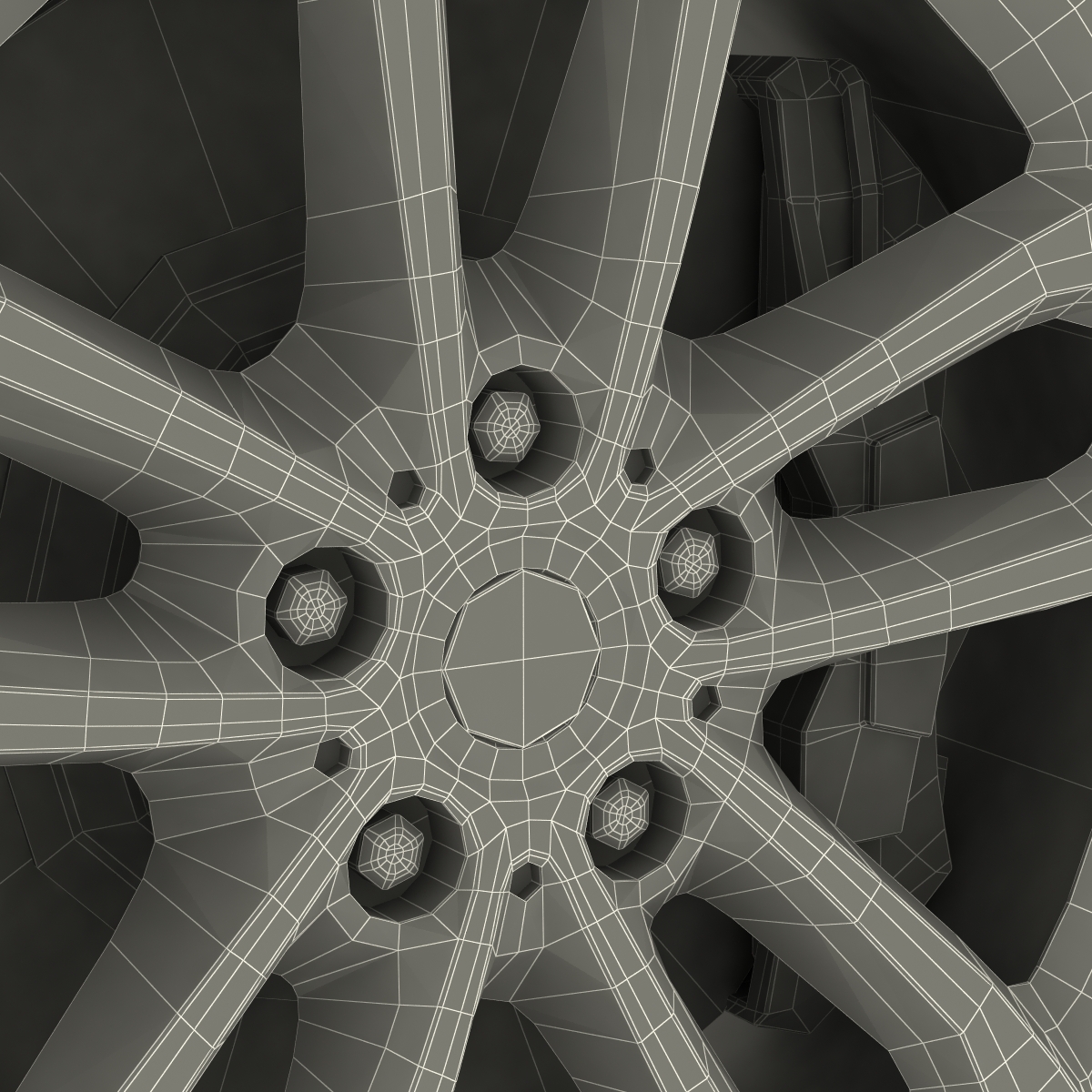 SUV Wheel 3D model