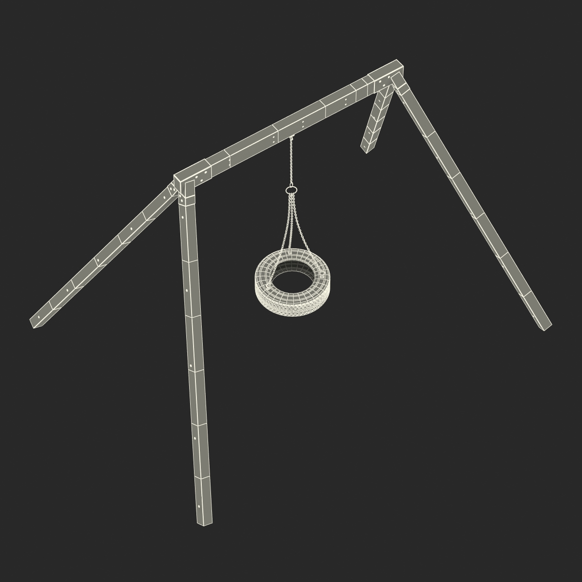 3D model Tire Swing