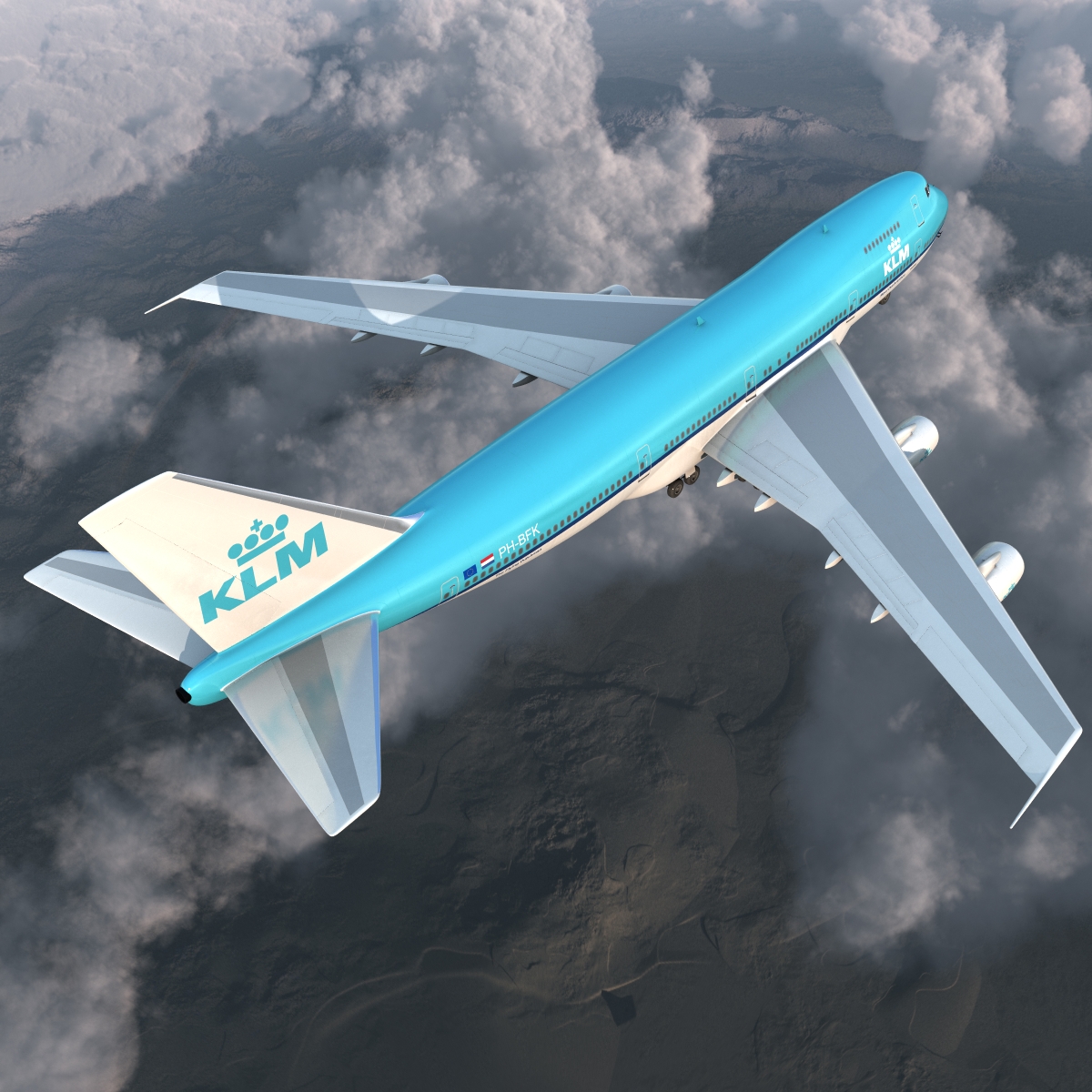 Boeing 747 200B KLM 3D model