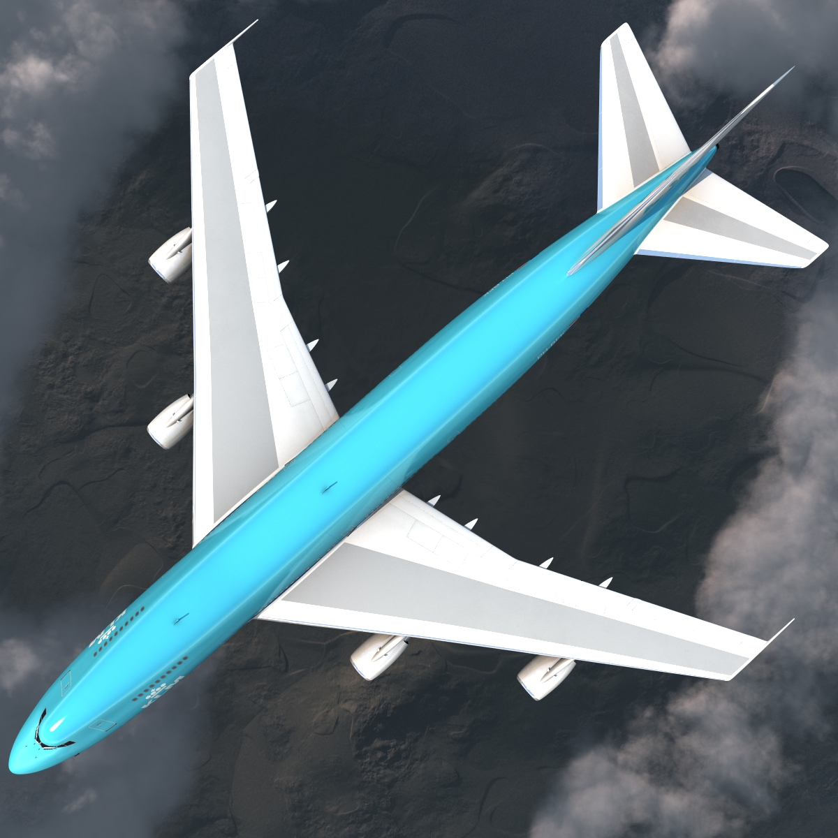 Boeing 747 200B KLM 3D model