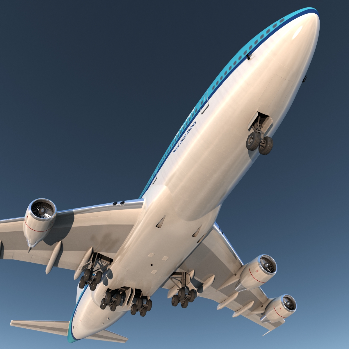 Boeing 747 200B KLM 3D model