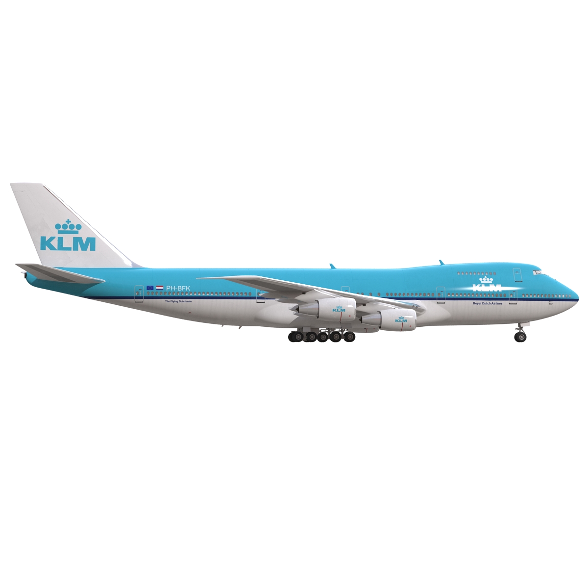 Boeing 747 200B KLM 3D model