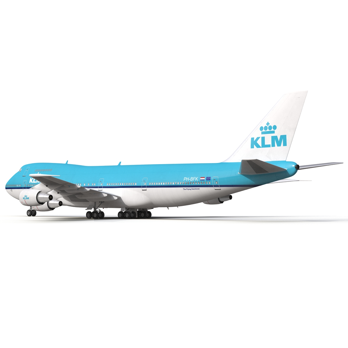 Boeing 747 200B KLM 3D model