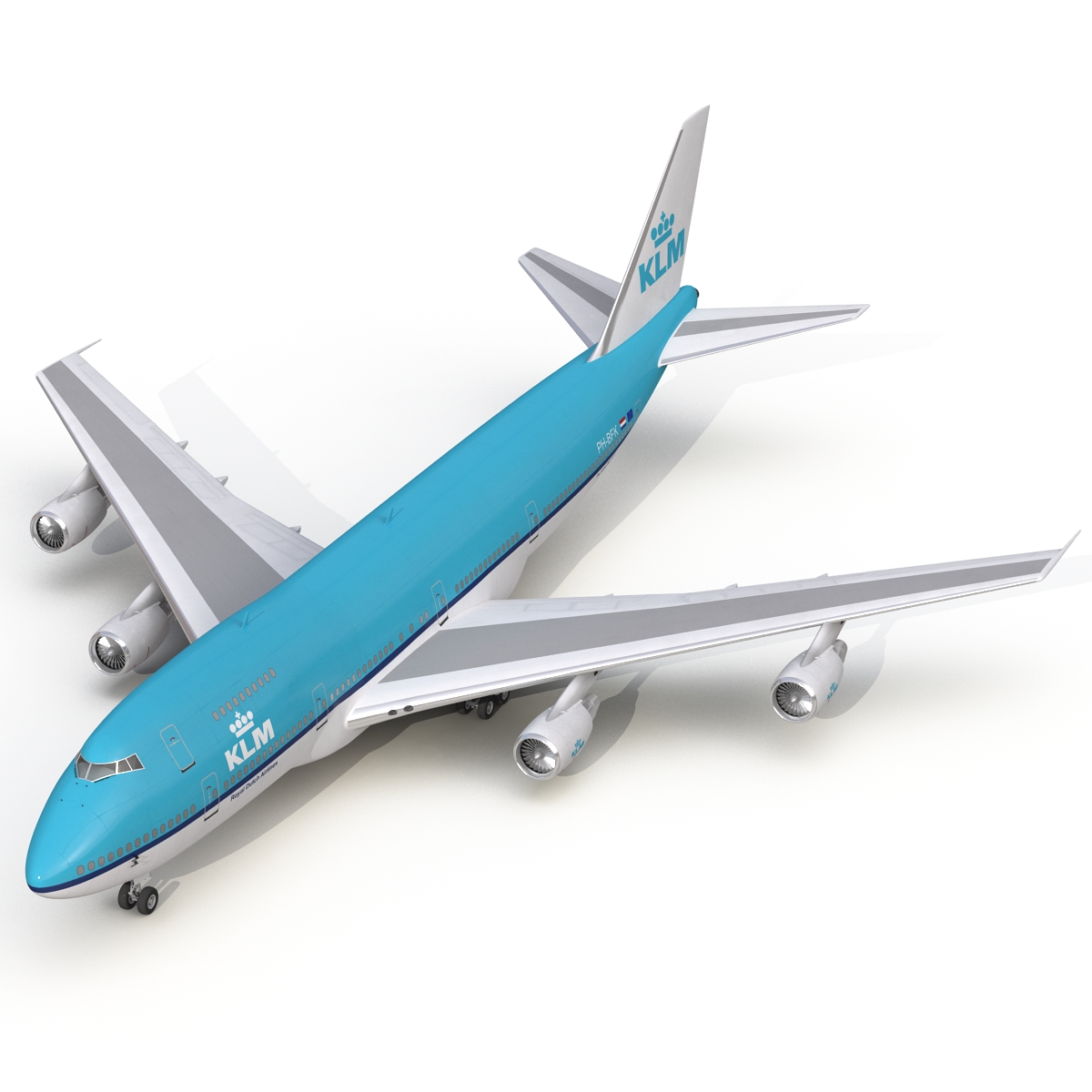 Boeing 747 200B KLM 3D model