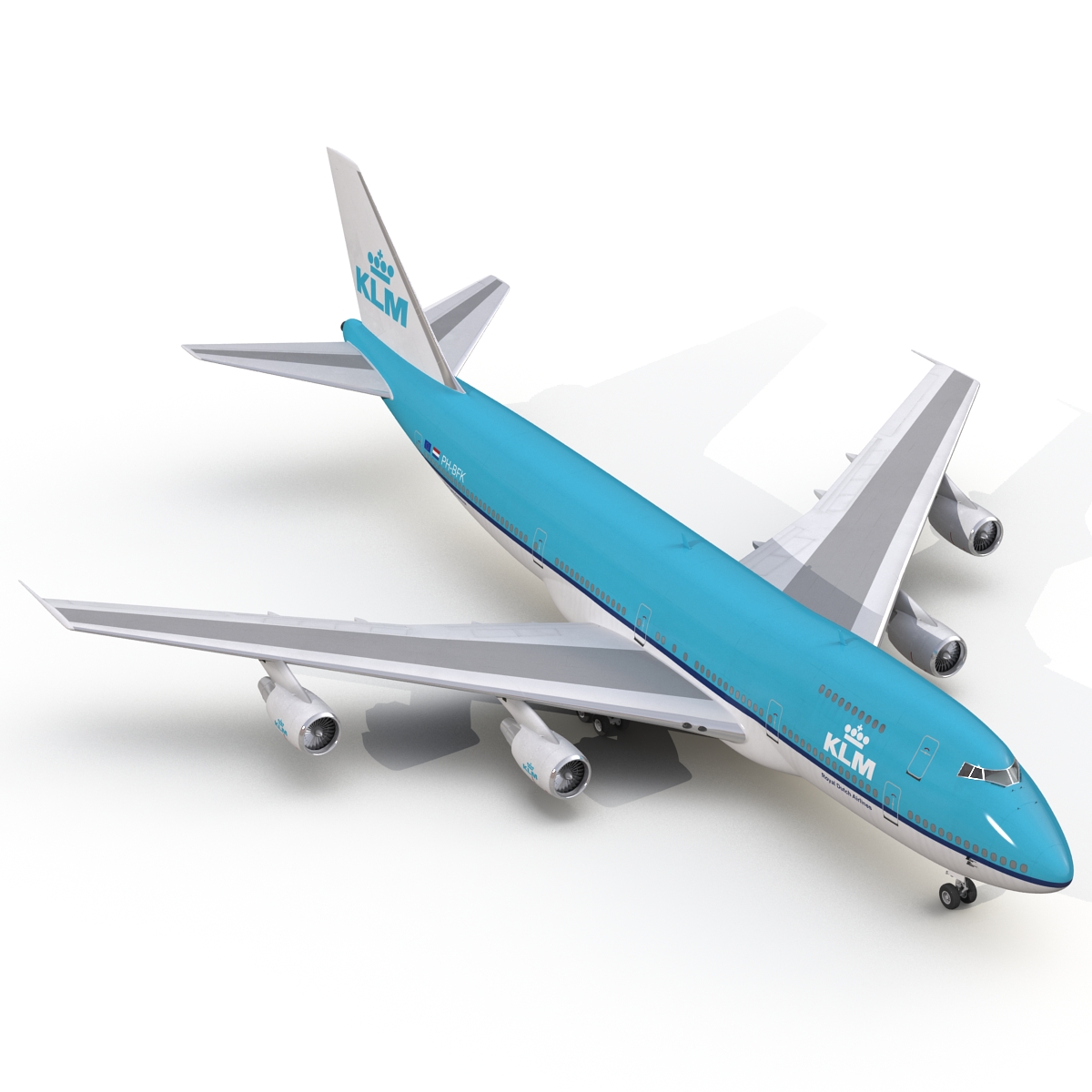 Boeing 747 200B KLM 3D model