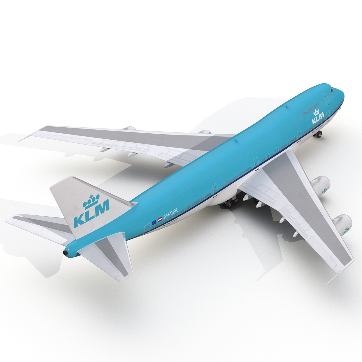 Boeing 747 200B KLM 3D model