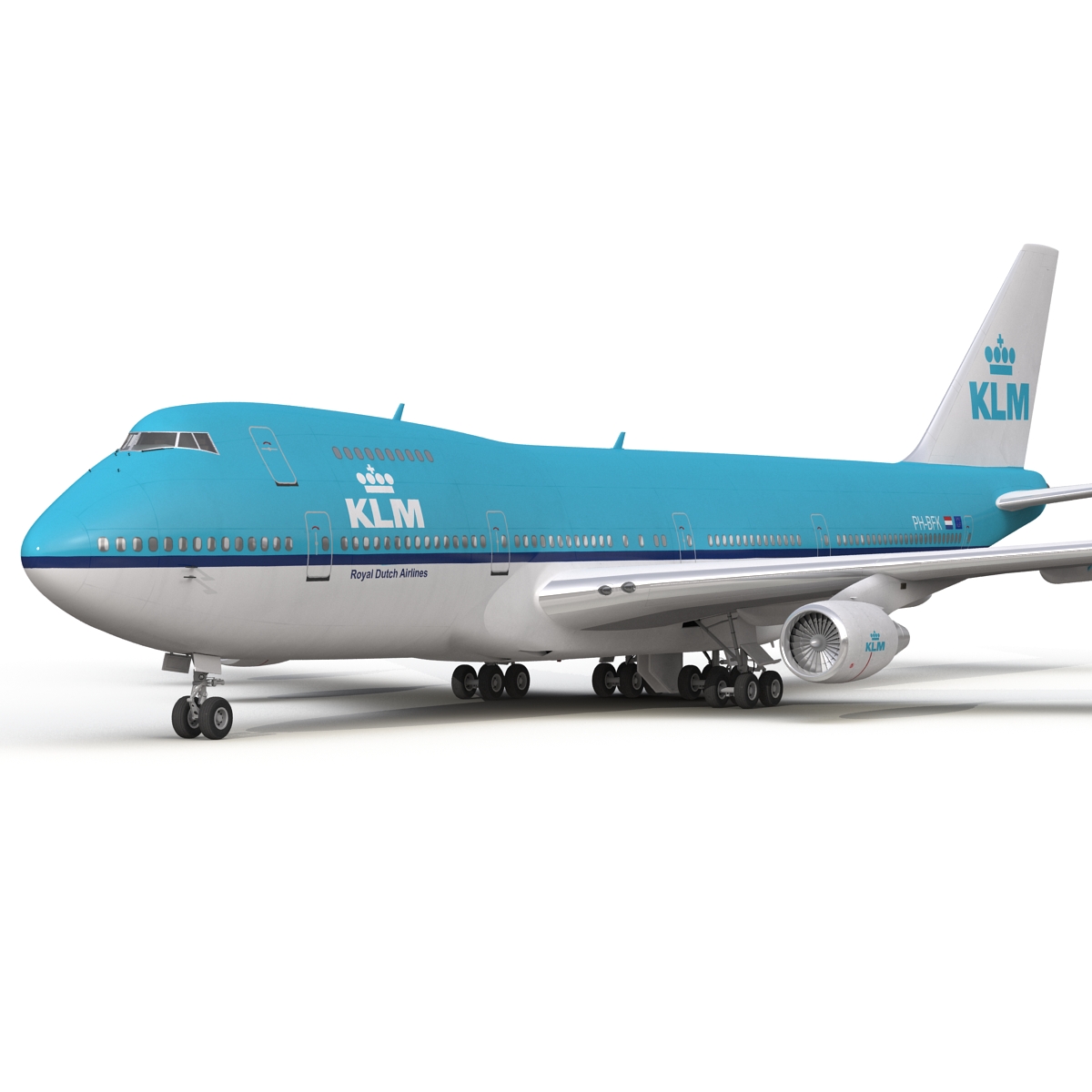 Boeing 747 200B KLM 3D model