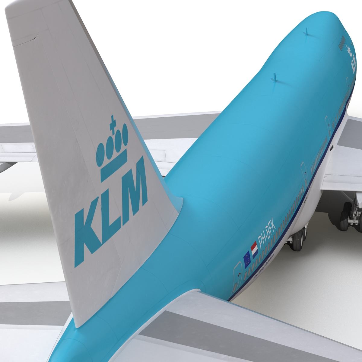 Boeing 747 200B KLM 3D model