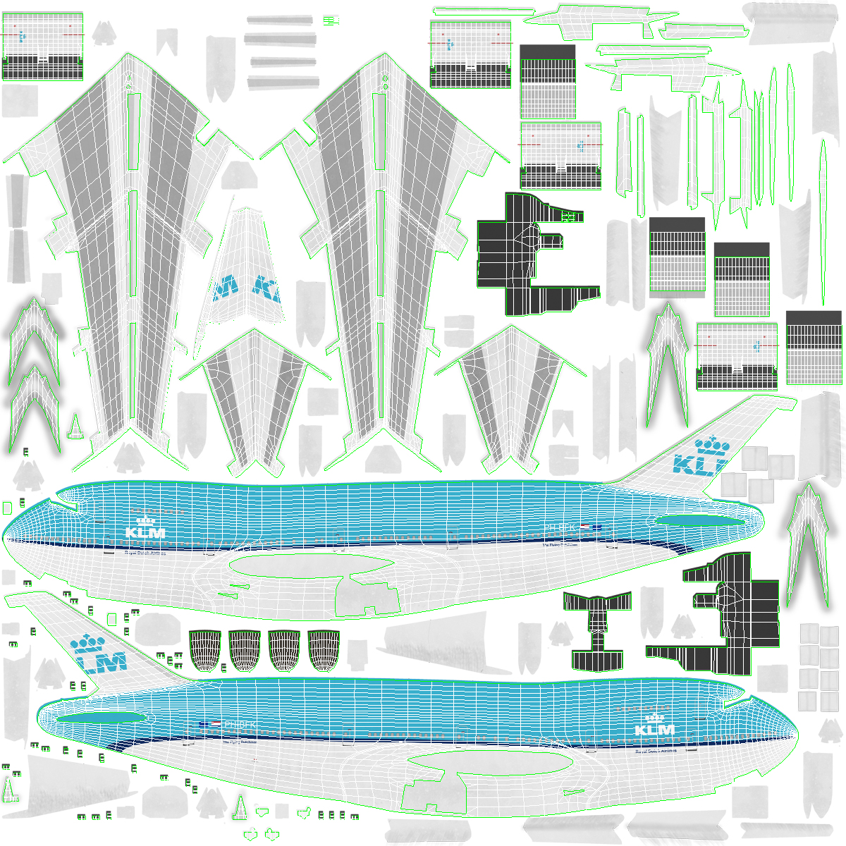 Boeing 747 200B KLM 3D model