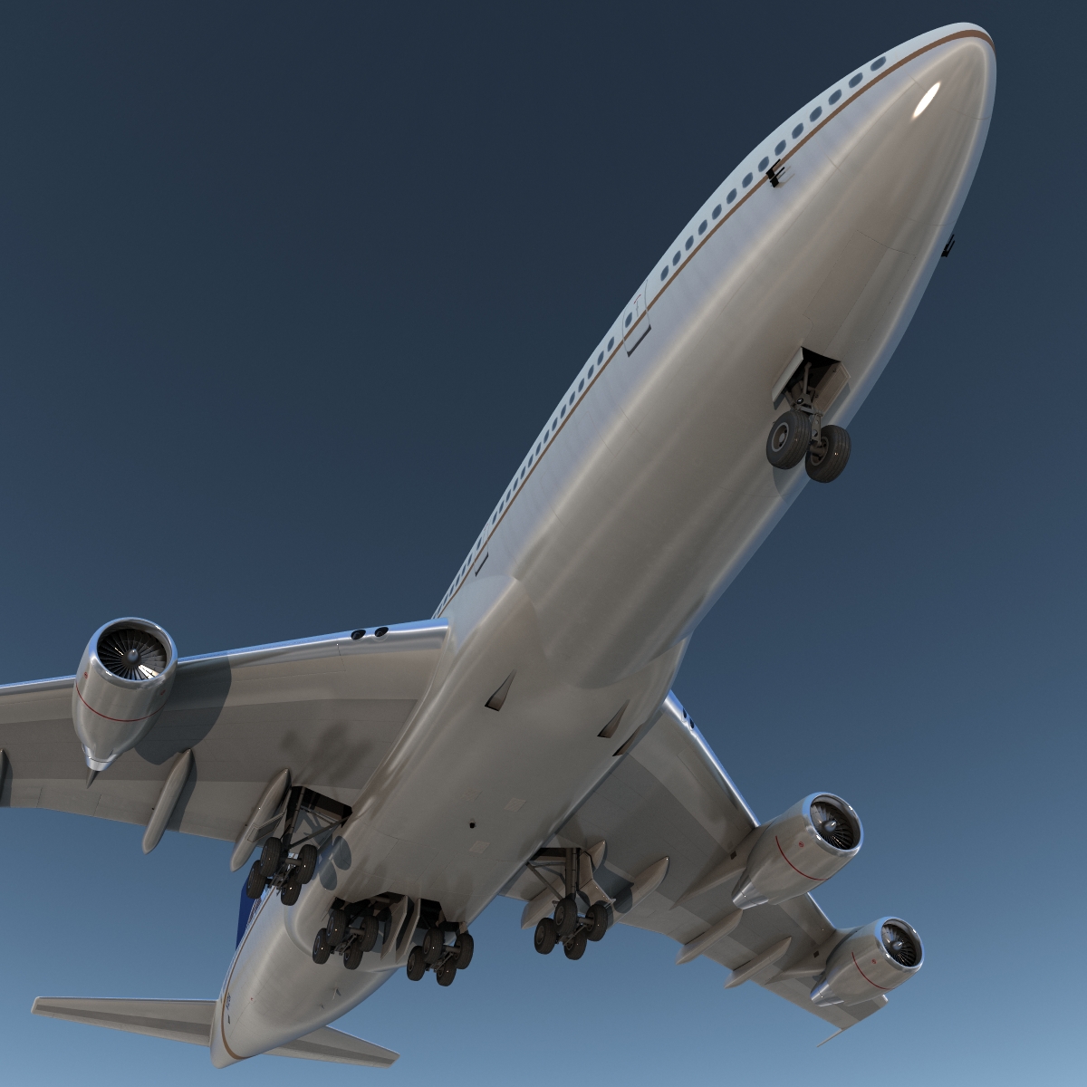 Boeing 747 200B United 3D