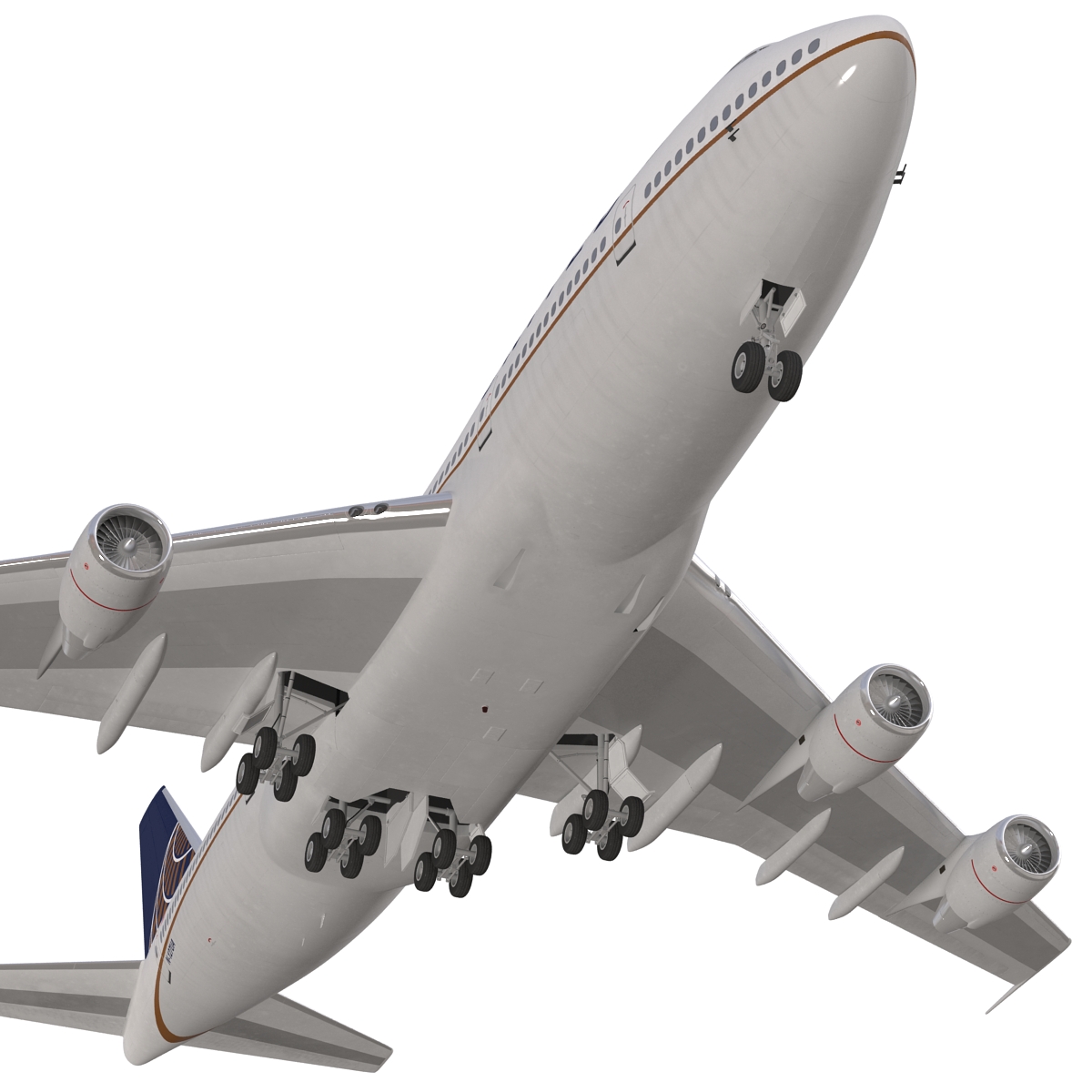 Boeing 747 200B United 3D