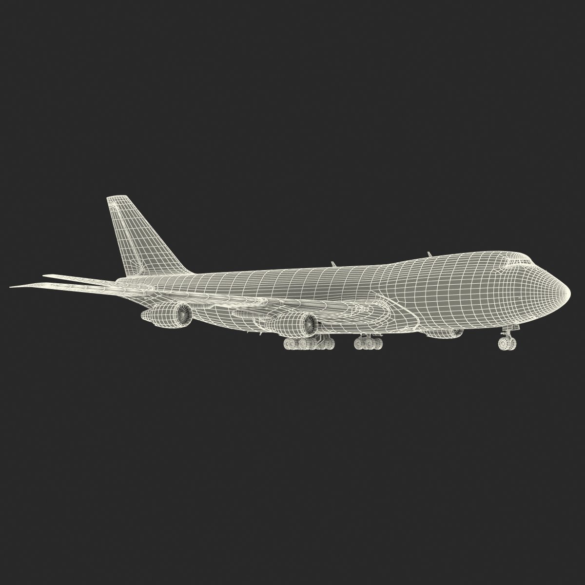 Boeing 747 200B United 3D