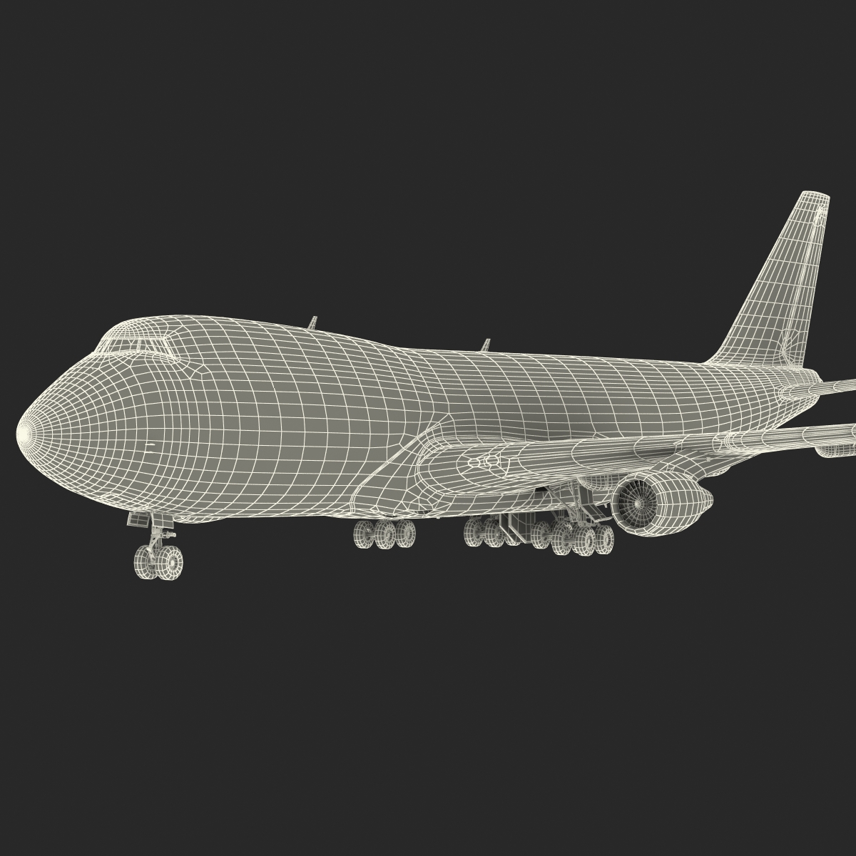 Boeing 747 200B United 3D