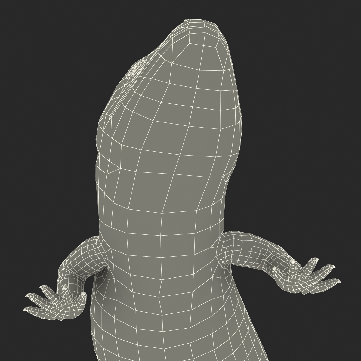 3D model Blue Tongued Skink Pose 2