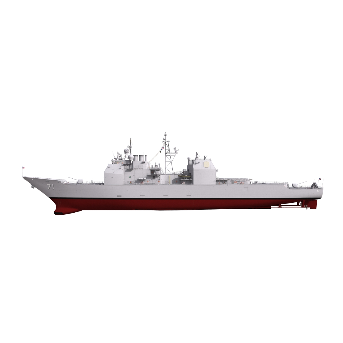 3D Ticonderoga Class Cruiser Cape St George CG 71