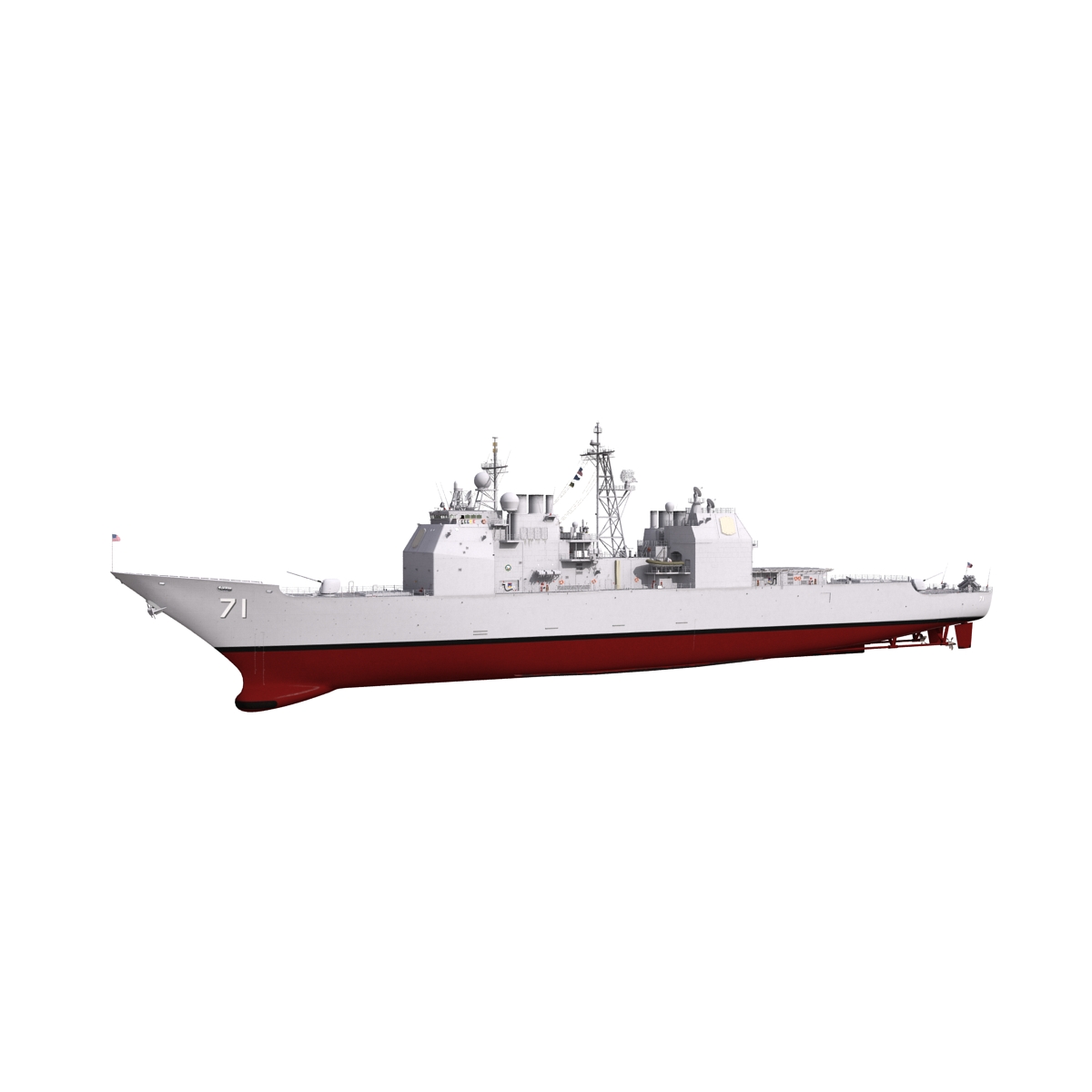 3D Ticonderoga Class Cruiser Cape St George CG 71