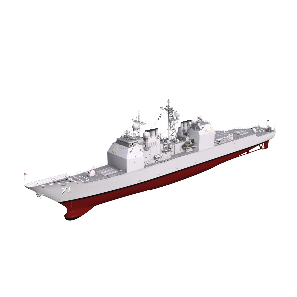 3D Ticonderoga Class Cruiser Cape St George CG 71