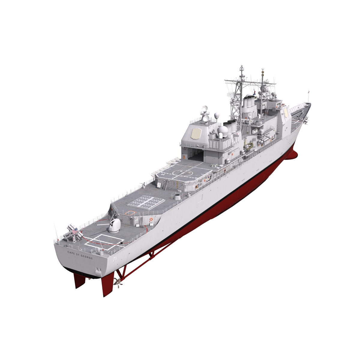 3D Ticonderoga Class Cruiser Cape St George CG 71