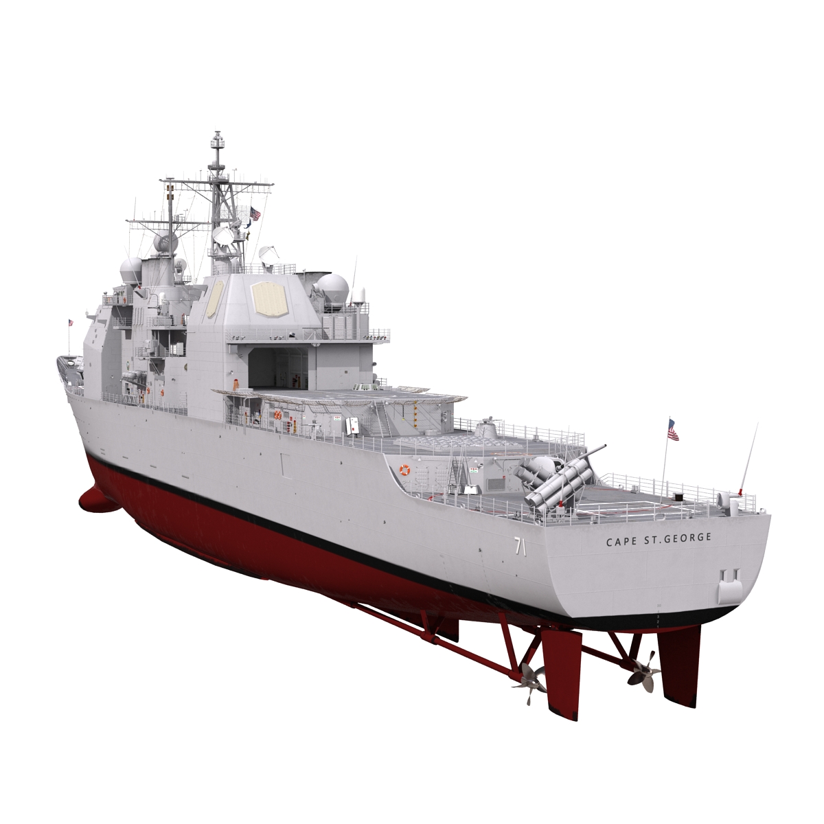 3D Ticonderoga Class Cruiser Cape St George CG 71