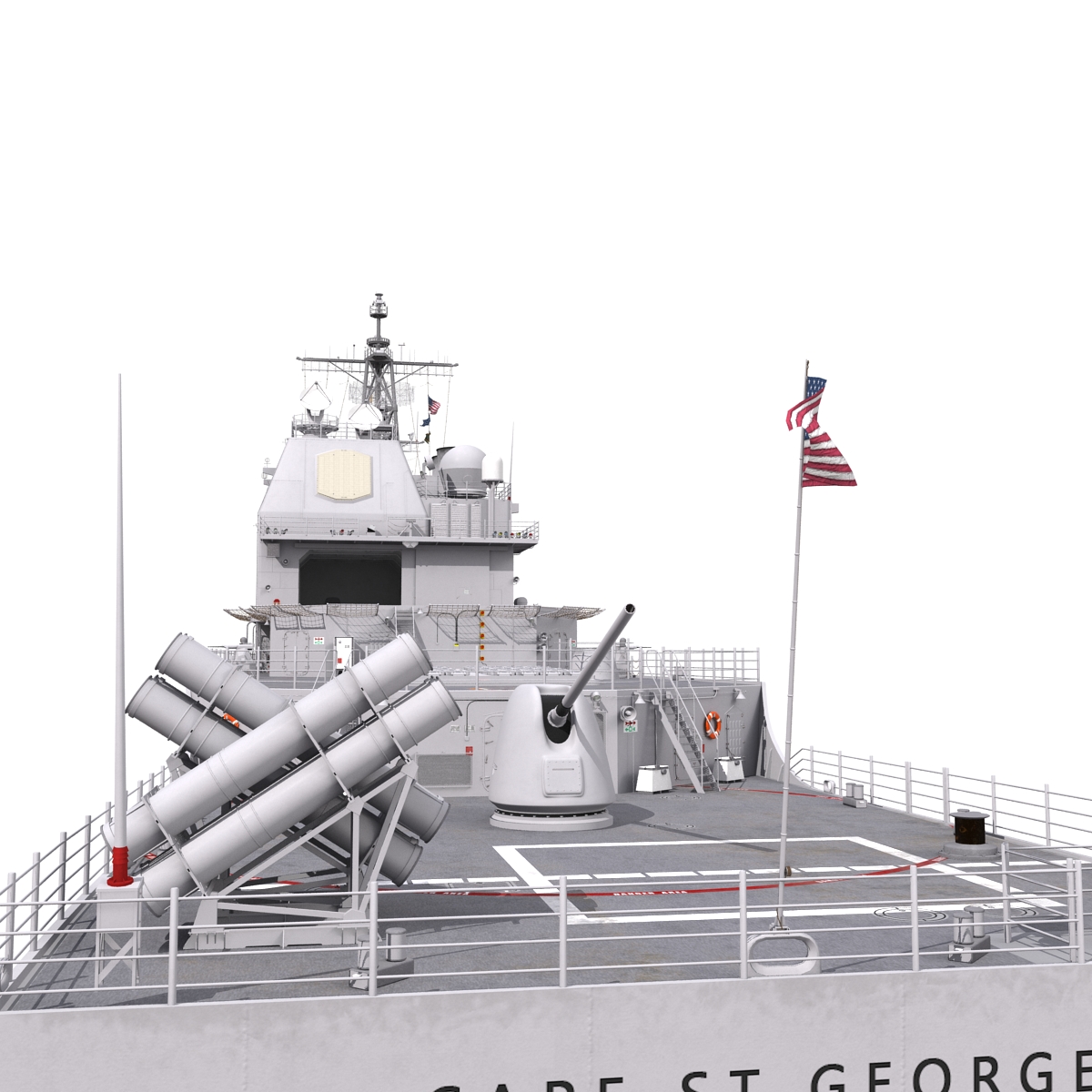 3D Ticonderoga Class Cruiser Cape St George CG 71