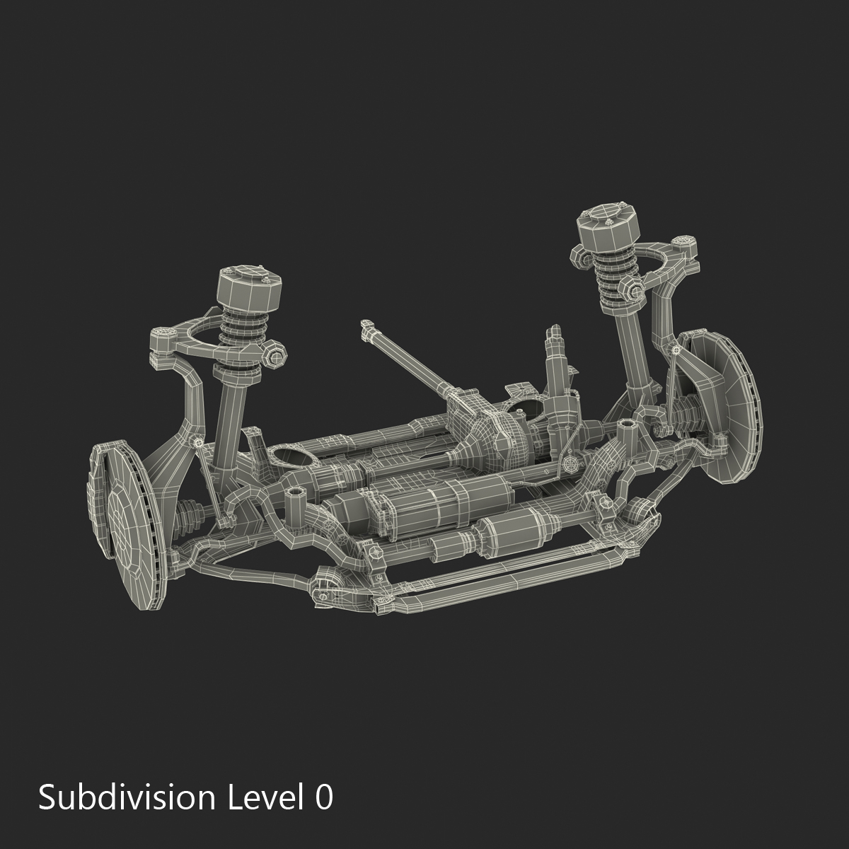 SUV Front Suspension 2 3D