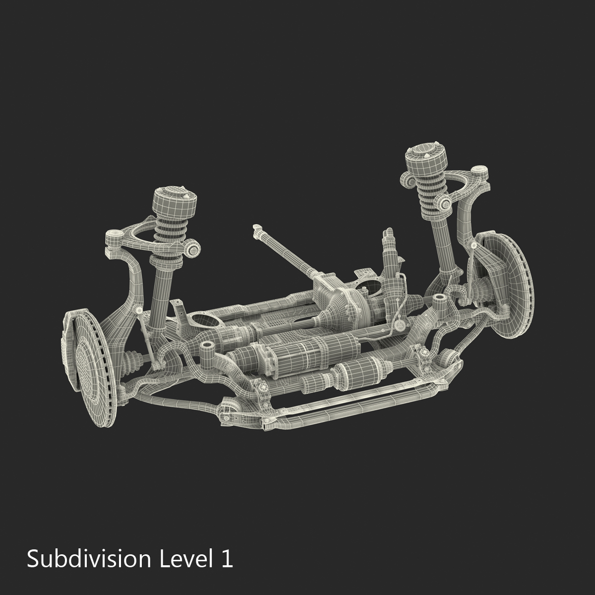 SUV Front Suspension 2 3D