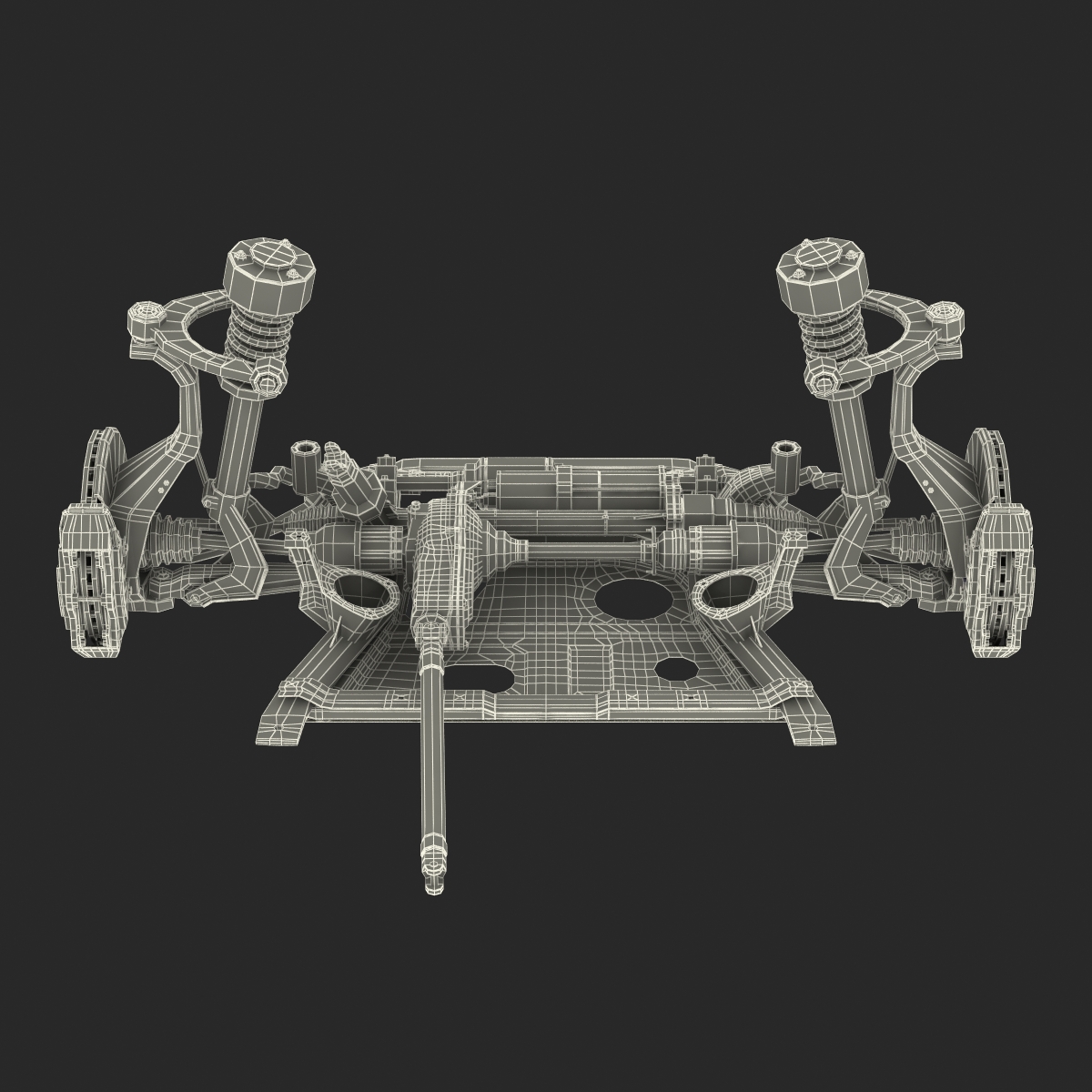 SUV Front Suspension 2 3D