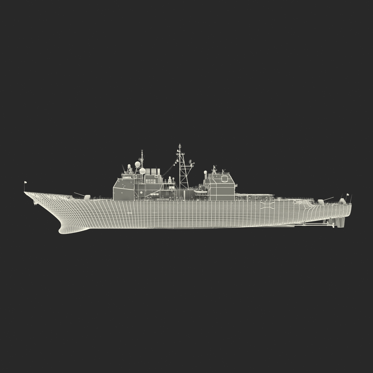 3D Ticonderoga Class Cruiser Cape St George CG 71