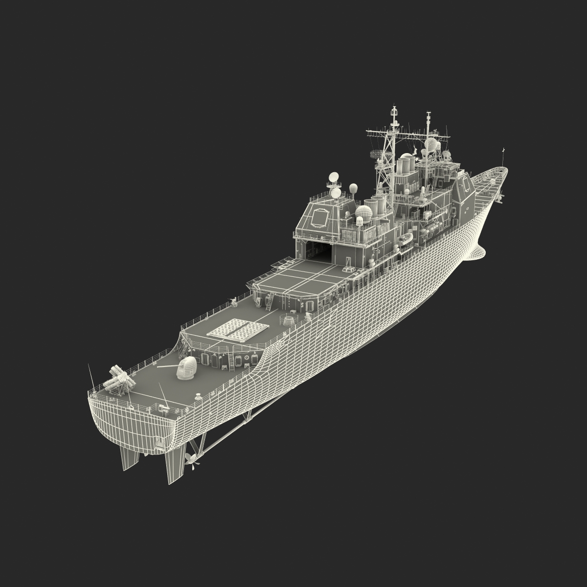 3D Ticonderoga Class Cruiser Cape St George CG 71