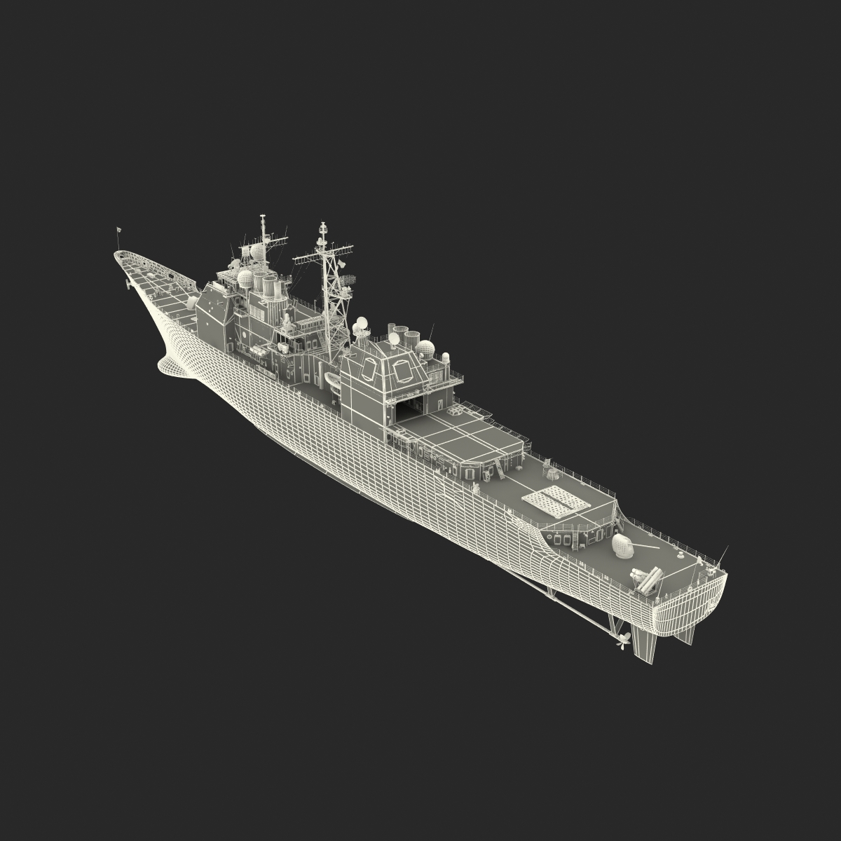 3D Ticonderoga Class Cruiser Cape St George CG 71