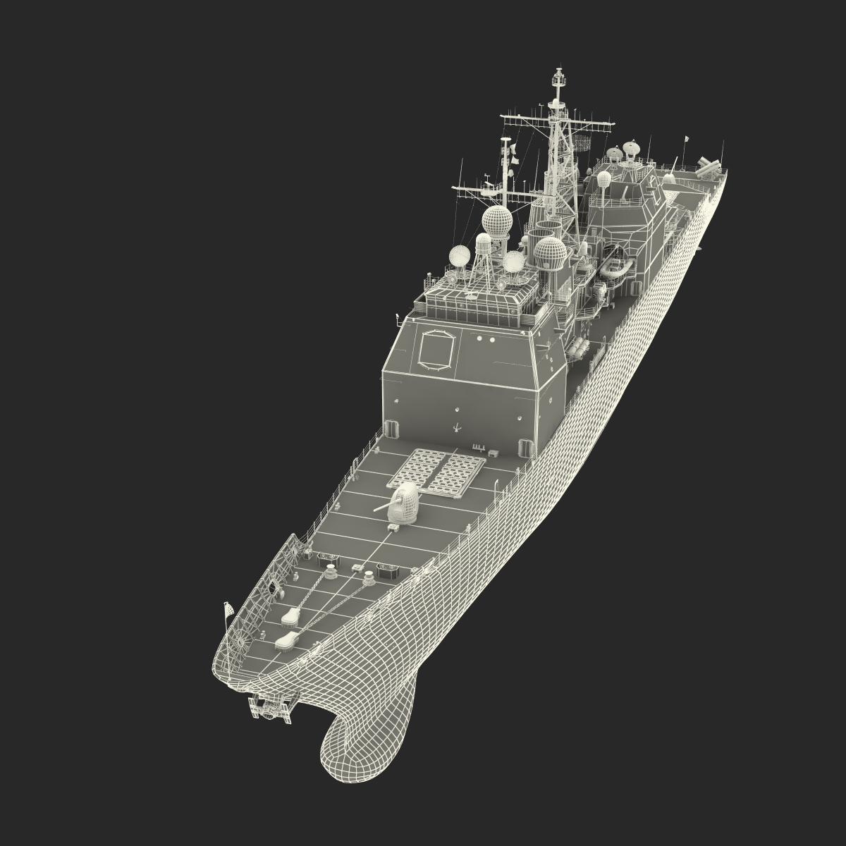 3D Ticonderoga Class Cruiser Cape St George CG 71