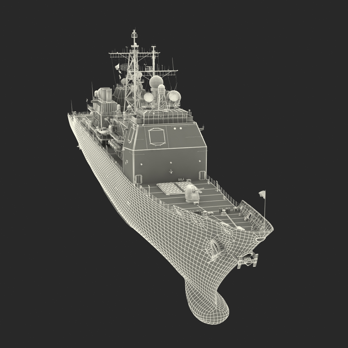 3D Ticonderoga Class Cruiser Cape St George CG 71