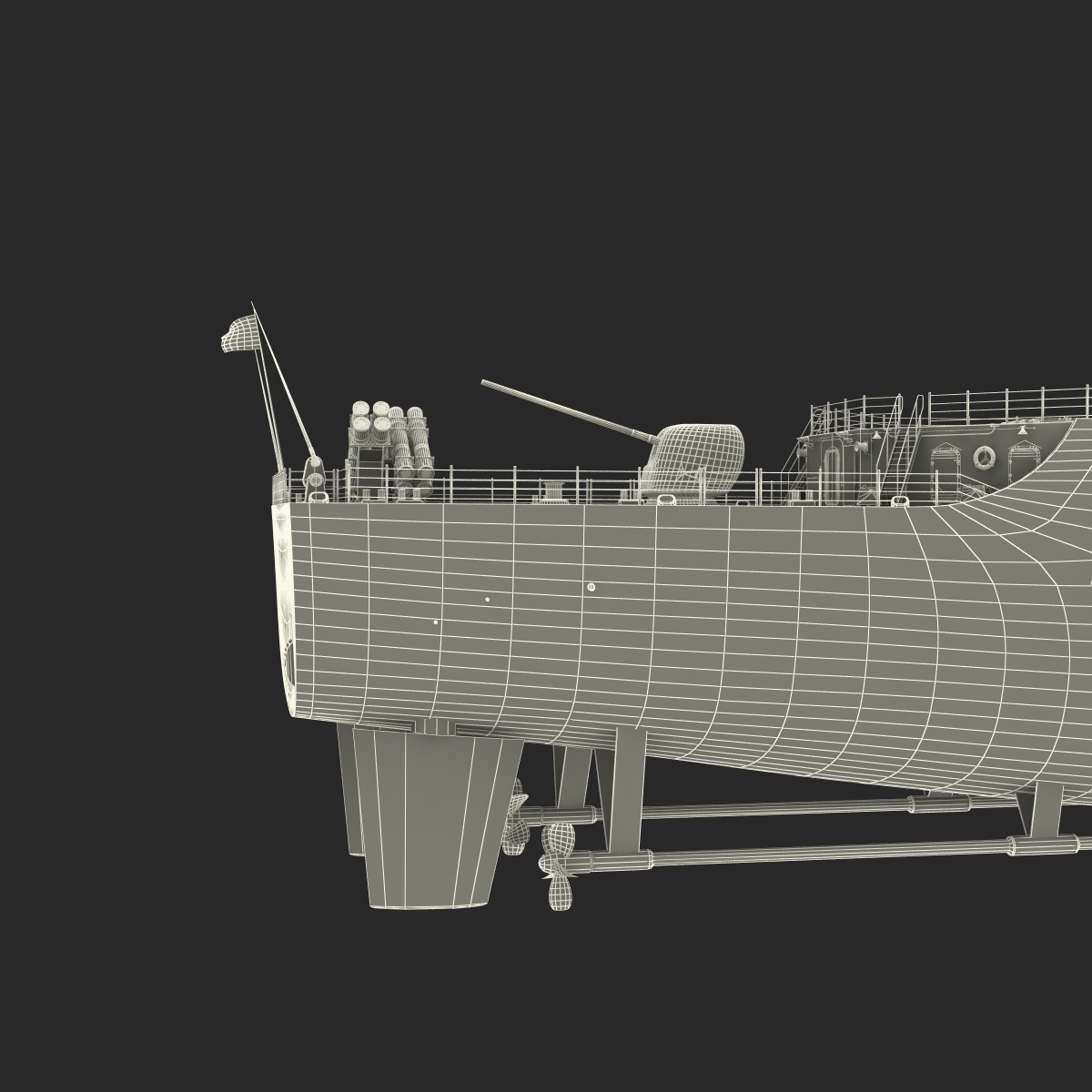 3D Ticonderoga Class Cruiser Cape St George CG 71