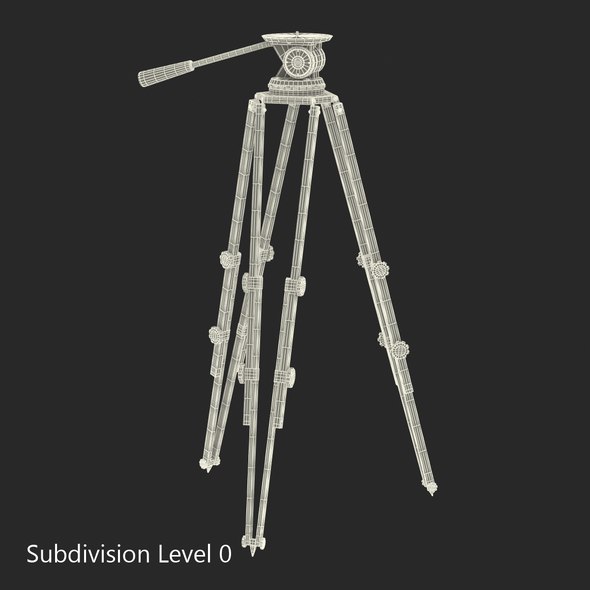 3D Vintage Camera Tripod