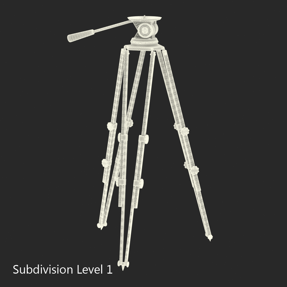 3D Vintage Camera Tripod