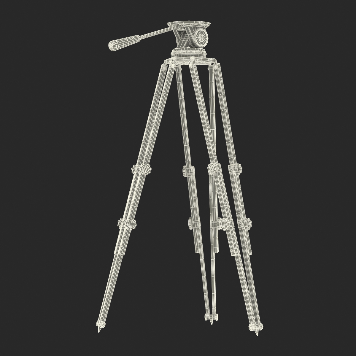 3D Vintage Camera Tripod