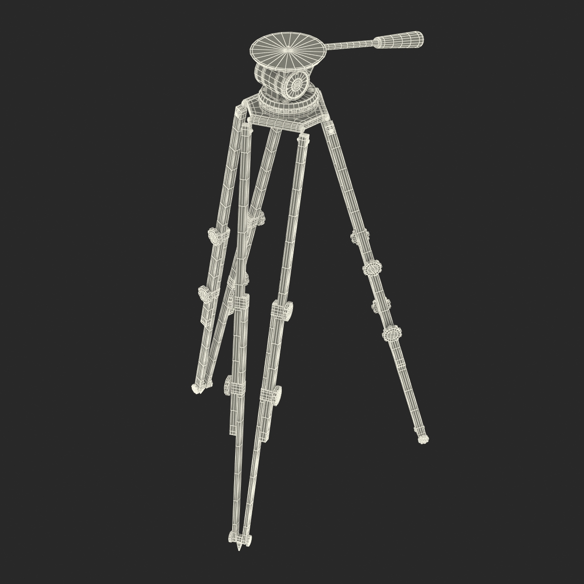 3D Vintage Camera Tripod